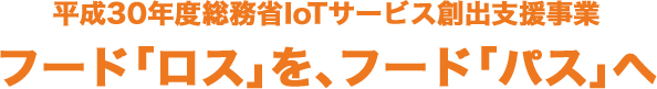 フード「ロス」を、フード「パス」へ